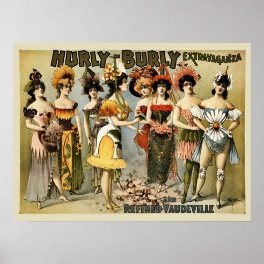 Hurly-Burly Extravaganza en vaudeville  Poster (Voorkant)