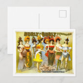 Hurly-Burly Vaudeville advertentie Briefkaart (Voorkant / Achterkant)