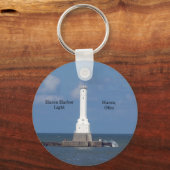 Huron Harbour Light-sleutelketen Sleutelhanger (Voorkant)