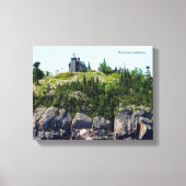 Huron Island, brede hoekcanvasafdruk vuurtoren Canvas Afdruk (Voorkant)