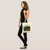 Huron Island Lighthouse groothoek canvas tas (Voorkant (model))