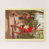 Huron-krijger Legpuzzel (Horizontaal)