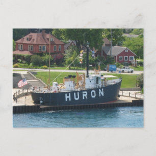 Huron Lightship Port Huron, MI St. Clair Briefkaart