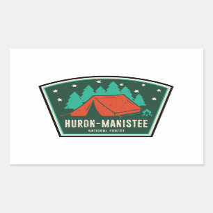 Huron-Manistee National Forest Camping Rechthoekige Sticker