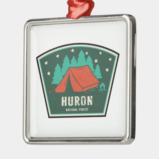 Huron National Forest Camping Metalen Ornament (Links)