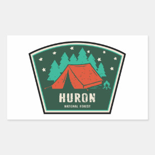 Huron National Forest Camping Rechthoekige Sticker