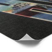 Huron, Ohio - Lake Erie - grote lettertjes Poster (Hoek)