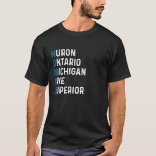Huron Ontario Michigan Erie Superior T-shirt