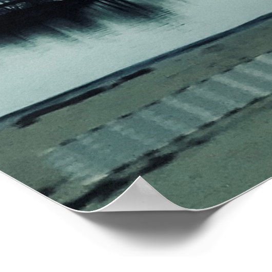 Huron River Blues Foto door Willowcatdesigns Poster (Hoek)