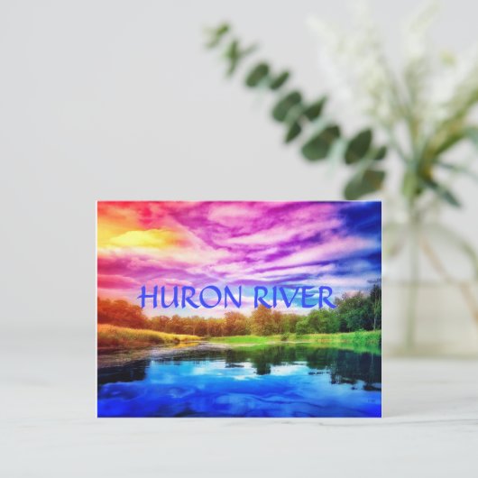 HURON RIVER RAINBOW BRIEFKAART (Staand voorkant)