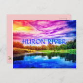 HURON RIVER RAINBOW BRIEFKAART (Voorkant / Achterkant)
