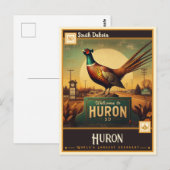 Huron, South Dakota |  Briefkaart (Voorkant / Achterkant)