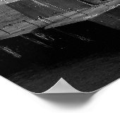 Huron vuurtoren, zwart-wit poster (Hoek)