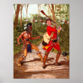 Huron Warrior (indiaans-Indiaans) Poster (Voorkant)