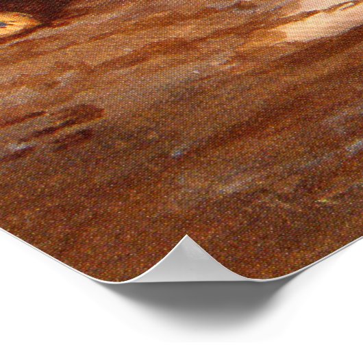 Huron Warrior (indiaans-Indiaans) Poster (Hoek)