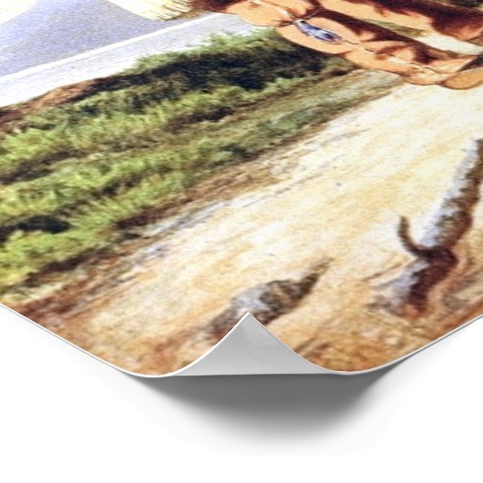 Huron-Wendat Hunter Calling a Moose Poster (Hoek)