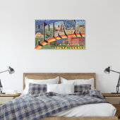 Huron, Zuid Dakota - Grote lettertjes Canvas Afdruk (Insitu (Slaapkamer))