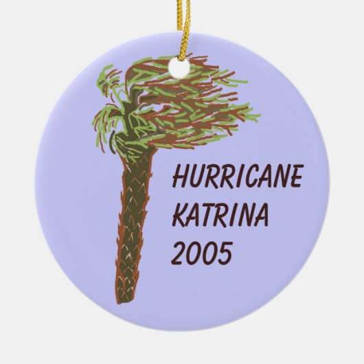 Hurr. Katrina Memorial Ornament/Blue - Aanpassen! Keramisch Ornament (Voorkant)