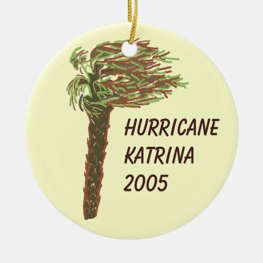 Hurr. Katrina Memorial Ornament/Neutral-Customize! Keramisch Ornament (Voorkant)