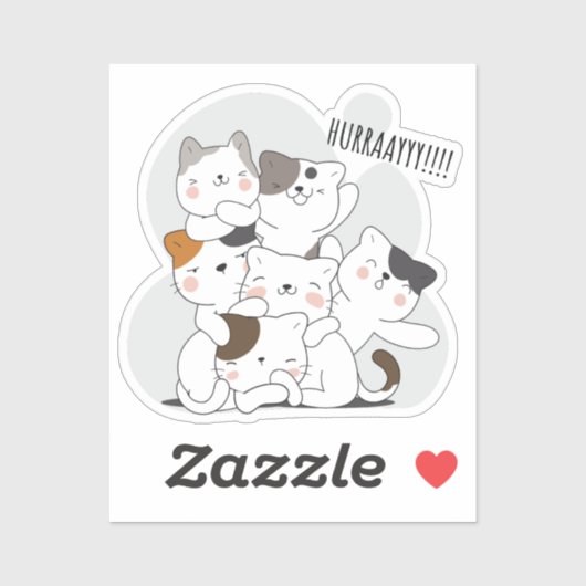 HURRAAYY STICKER (Vel)