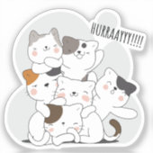 HURRAAYY STICKER (Voorkant)