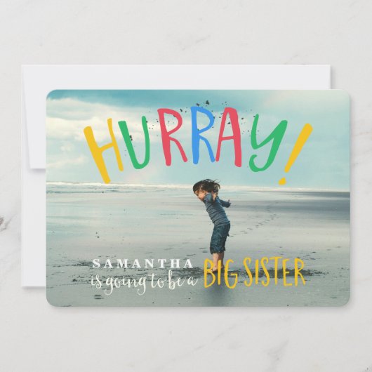 Hurray! | Aankondiging van grote zuster Foto's (Voorkant)