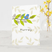 Hurray-laatste ronde van chemotherapie kaart (Gele Bloem)