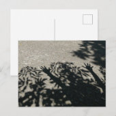 Hurray Shadow Handen & Leaves Close Up DIY Briefka Briefkaart (Voorkant / Achterkant)