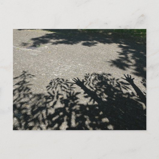 HURRAY Shadow Hands & Leaves DIY Briefkaart (Voorkant)