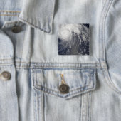 Hurricane Bill of Bermuda Vierkante Button 5,1 Cm (In situ)