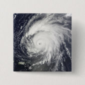Hurricane Bill Vierkante Button 5,1 Cm (Voorkant)
