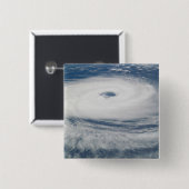 Hurricane Catarina Vierkante Button 5,1 Cm (Voorkant /achterkant)