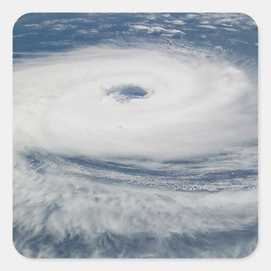 Hurricane Catarina Vierkante Sticker (Voorkant)