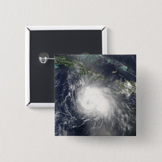 Hurricane Charley Vierkante Button 5,1 Cm (Voorkant /achterkant)