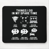 Hurricane Chasing Chaser Tornado Hunter Meteorolog Muismat (Voorkant)