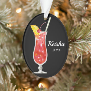 Hurricane Cocktail, gepersonaliseerd Ornament