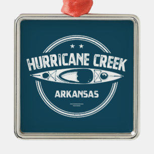 Hurricane Creek Arkansas Kayaking Metalen Ornament