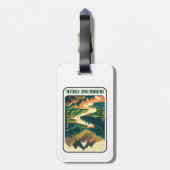 Hurricane Creek Arkansas Kleuren Bagagelabel (Achterkant verticaal)