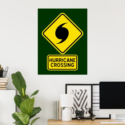 Hurricane Crossing Poster (Thuiskantoor)