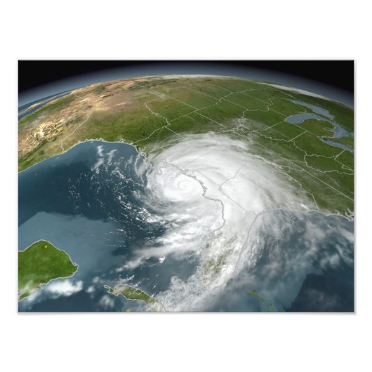 Hurricane Dennis Foto Afdruk (Voorkant)