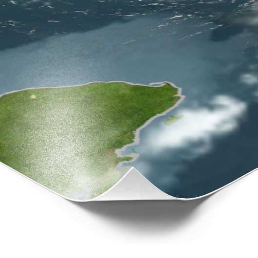 Hurricane Dennis Foto Afdruk (Hoek)