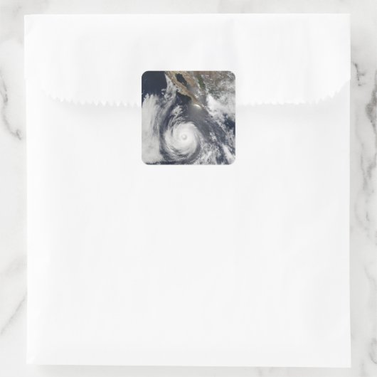 Hurricane Douglas Vierkante Sticker (Tas)