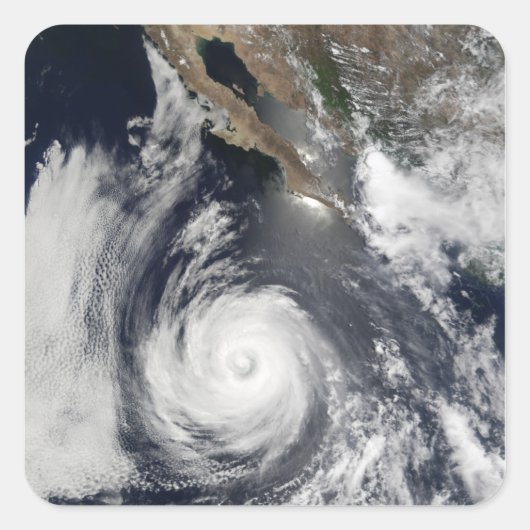 Hurricane Douglas Vierkante Sticker (Voorkant)