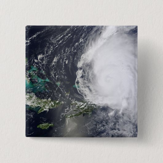 Hurricane Earl 2 Vierkante Button 5,1 Cm (Voorkant)
