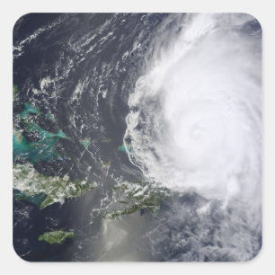 Hurricane Earl 2 Vierkante Sticker