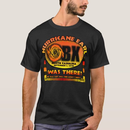 Hurricane Earl, Outer Banks, North Carolina T-shirt (Voorkant)