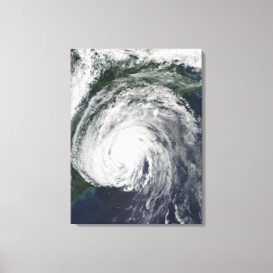 Hurricane Earl van de Mid-Atlantische Oceaan Canvas Afdruk