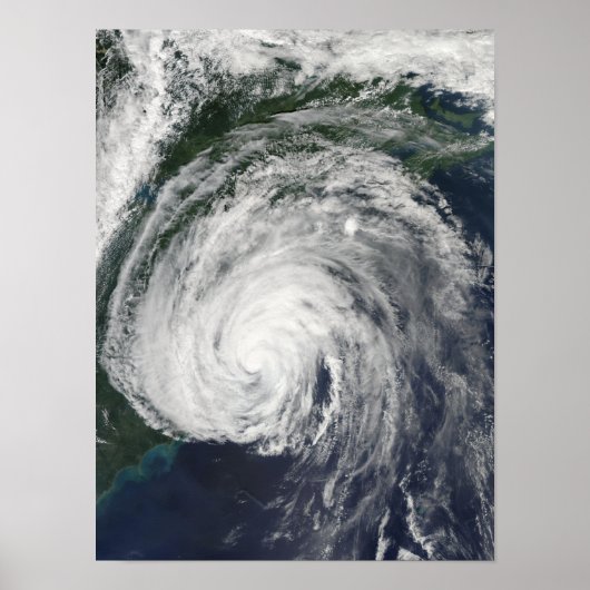 Hurricane Earl van de Mid-Atlantische Oceaan Poster (Voorkant)