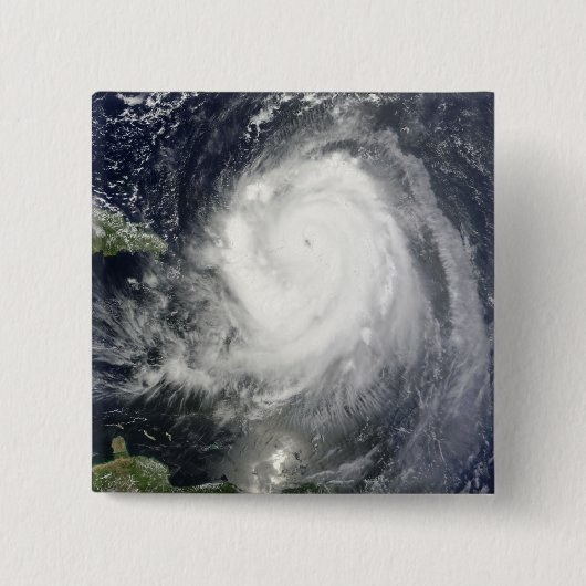 Hurricane Earl Vierkante Button 5,1 Cm (Voorkant)