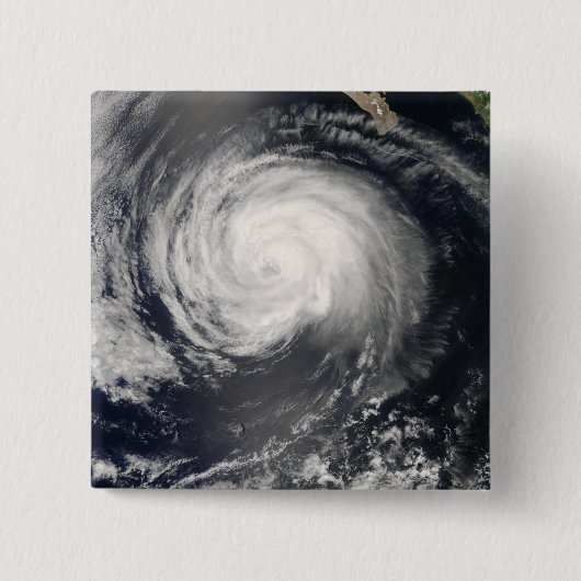 Hurricane Fausto Vierkante Button 5,1 Cm (Voorkant)